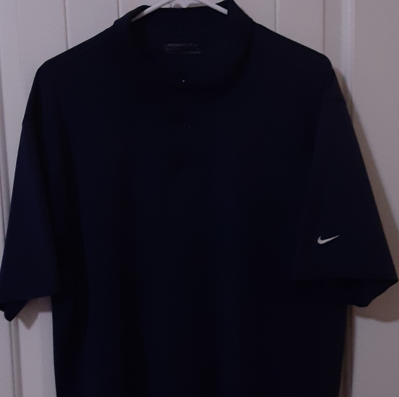 NIKE Golf XL Nike FITDRY NVY 3 button polo Shirt - Picture 1 of 5